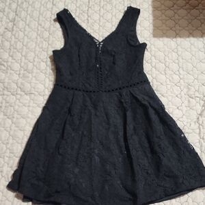 Charlotte Russe Black Lace Mini Dress